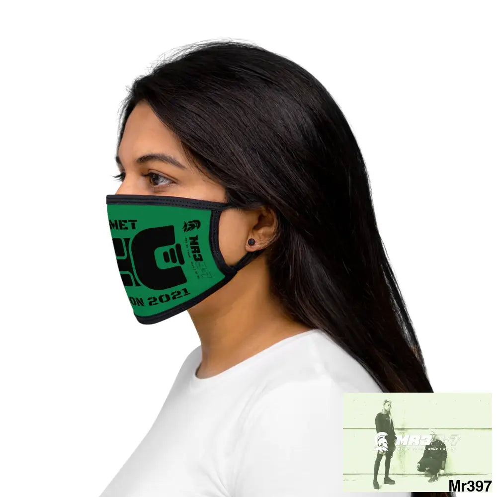 MR39 tasered by the Met 2021 Mixed-Fabric Face Mask One size Accessories