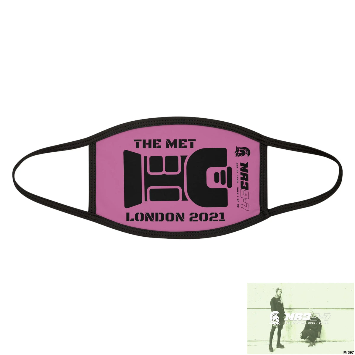 MR39 tasered by the Met 2021 Mixed-Fabric Face Mask One size Accessories