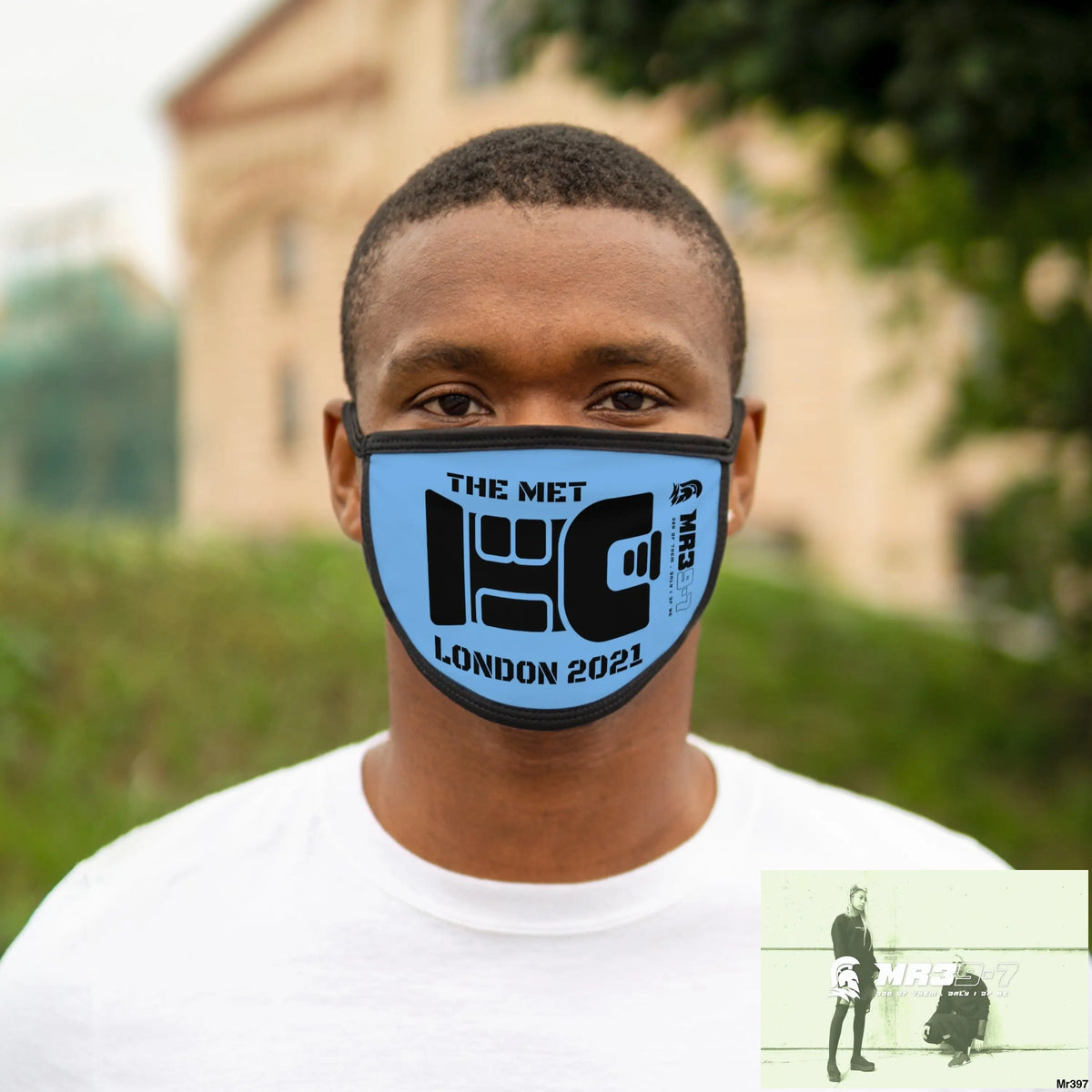 MR39 tasered by the Met 2021 Mixed-Fabric Face Mask One size Accessories