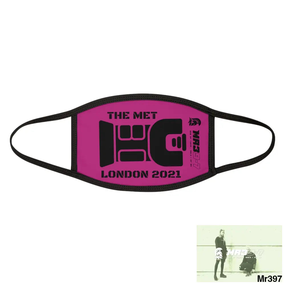 MR39 tasered by the Met 2021 Mixed-Fabric Face Mask One size Accessories