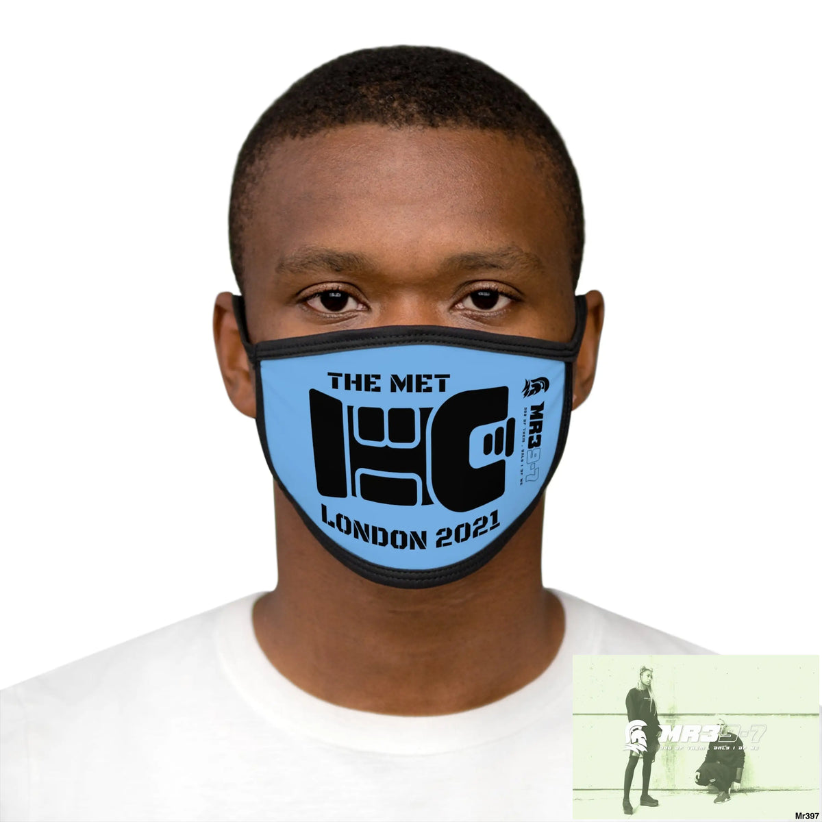 MR39 tasered by the Met 2021 Mixed-Fabric Face Mask One size Accessories