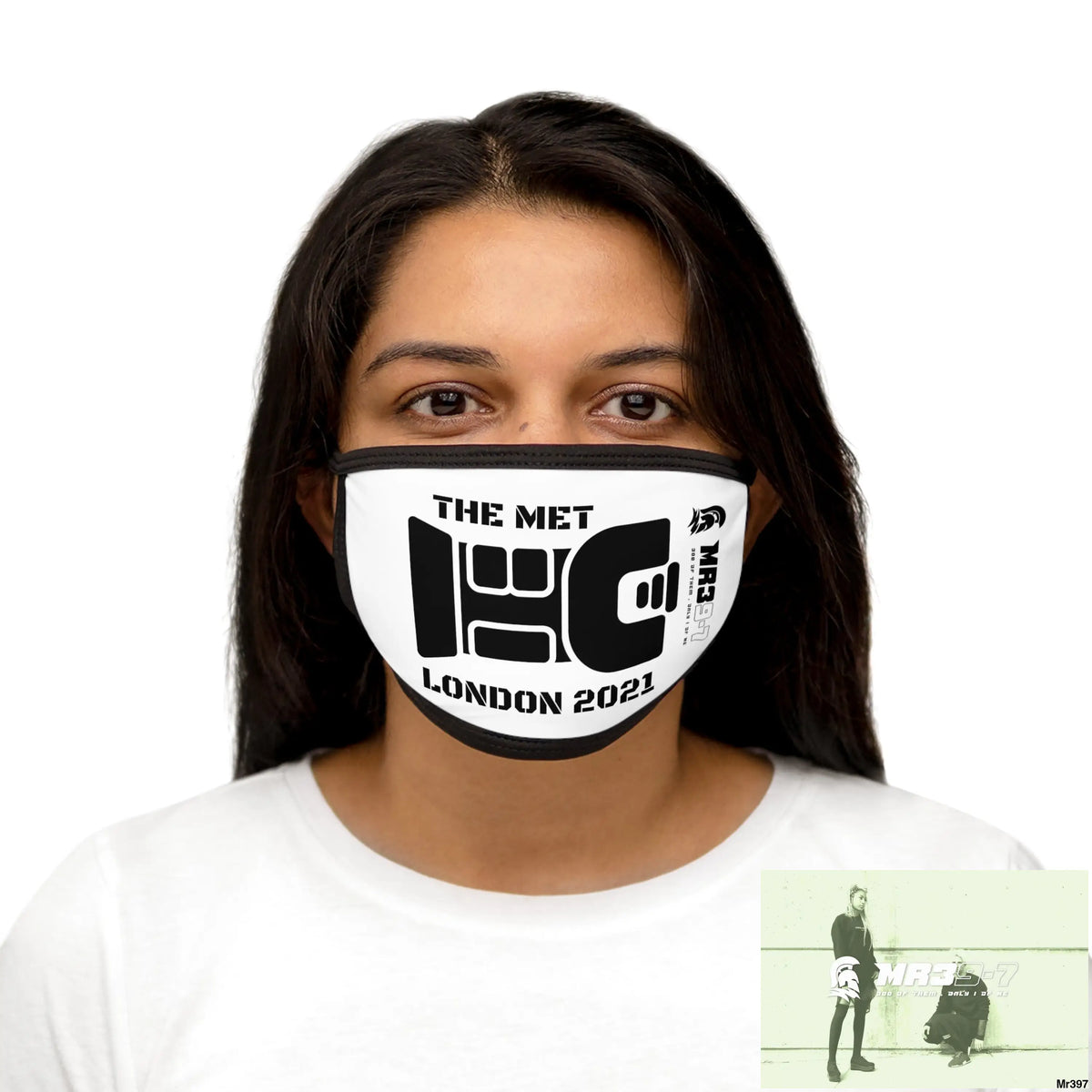 MR39 tasered by the met 2021 Mixed-Fabric Face Mask One size Accessories