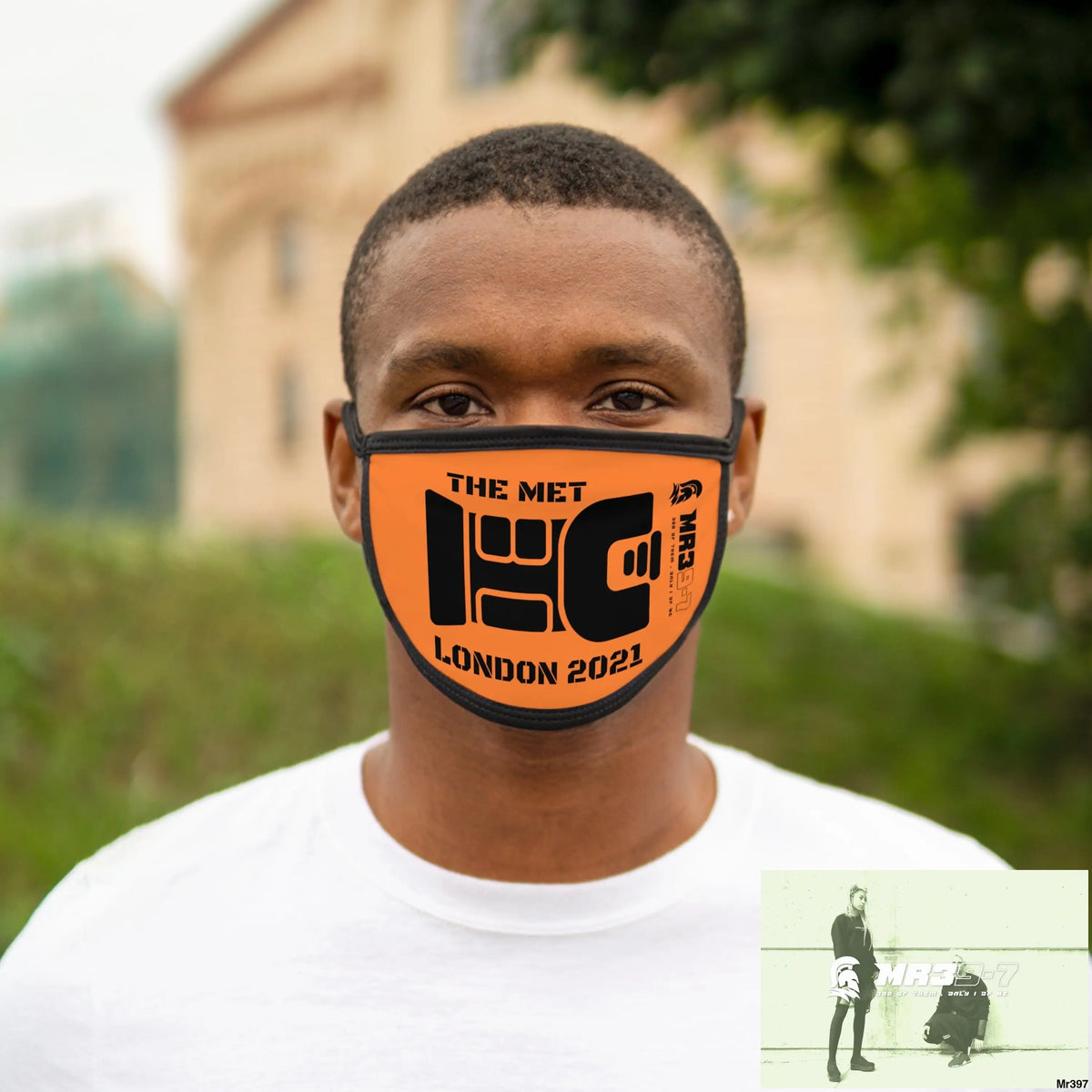 MR39 tasered by the Met 2021 Mixed-Fabric Face Mask One size Accessories