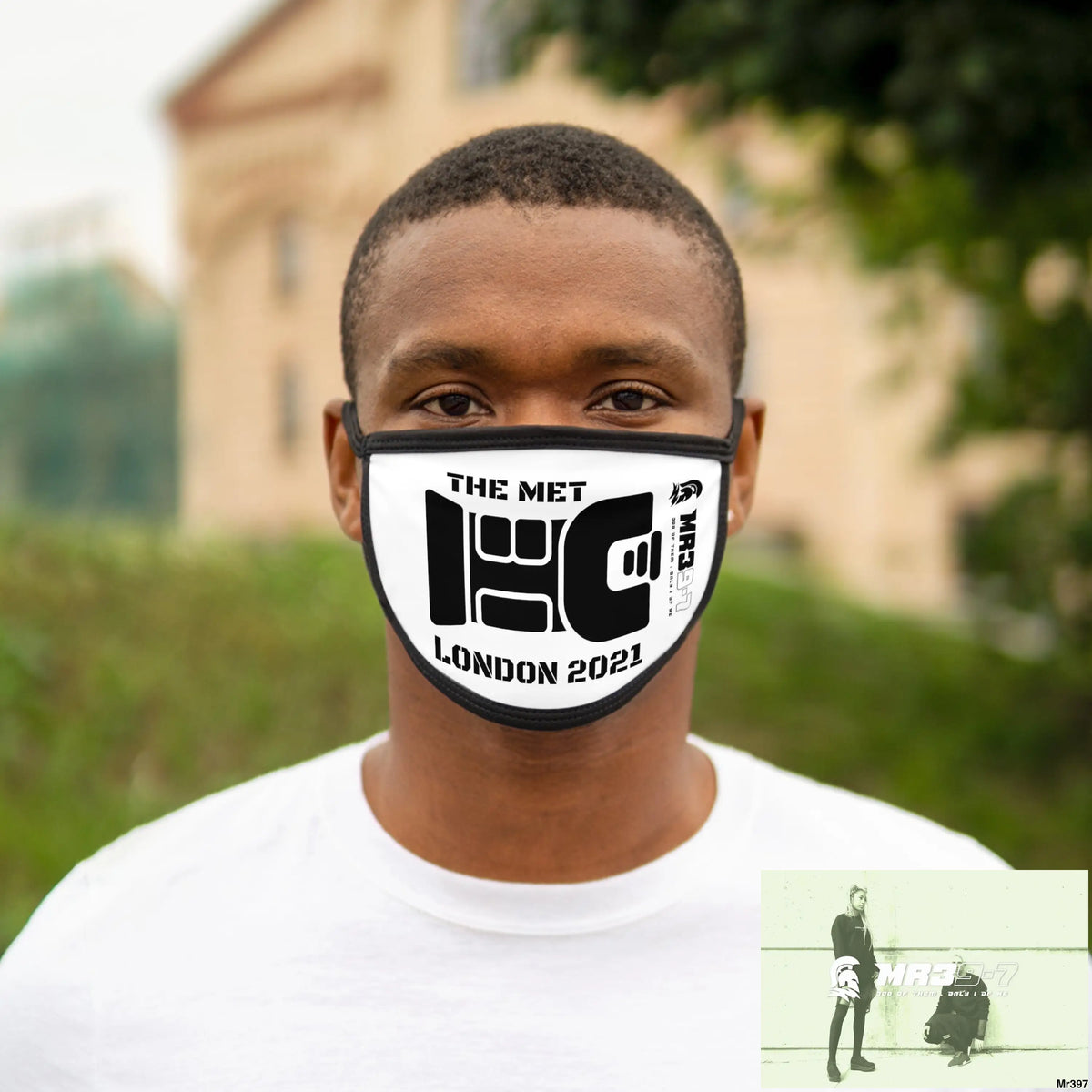 MR39 tasered by the met 2021 Mixed-Fabric Face Mask One size Accessories