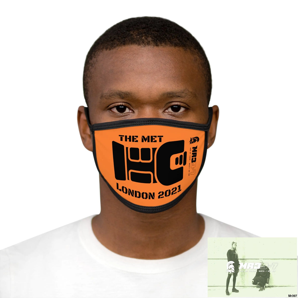 MR39 tasered by the Met 2021 Mixed-Fabric Face Mask One size Accessories