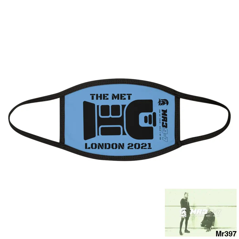 MR39 tasered by the Met 2021 Mixed-Fabric Face Mask One size Accessories