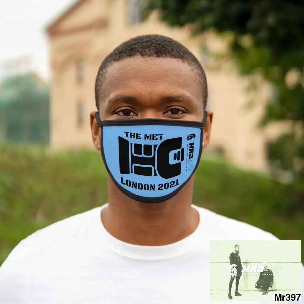 MR39 tasered by the Met 2021 Mixed-Fabric Face Mask One size Accessories