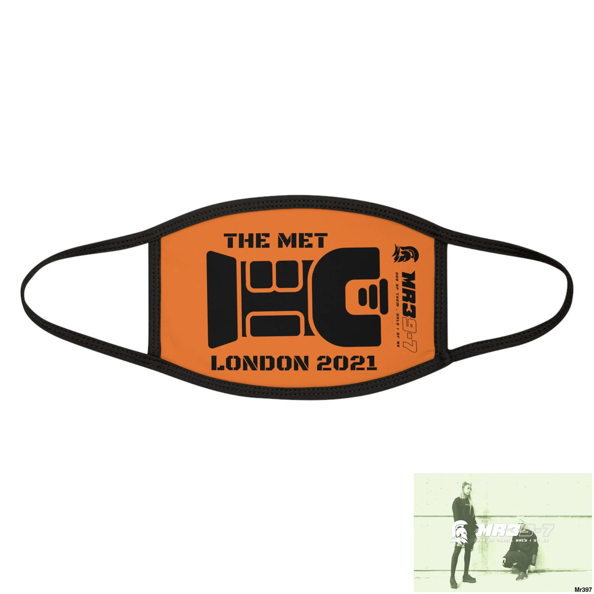 MR39 tasered by the Met 2021 Mixed-Fabric Face Mask One size Accessories
