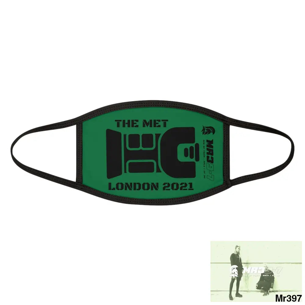 MR39 tasered by the Met 2021 Mixed-Fabric Face Mask One size Accessories