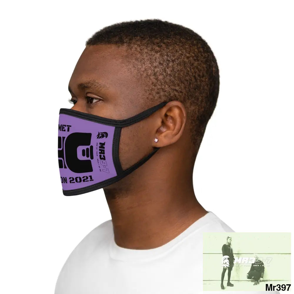 MR39 tasered by the Met 2021 Mixed-Fabric Face Mask One size Accessories