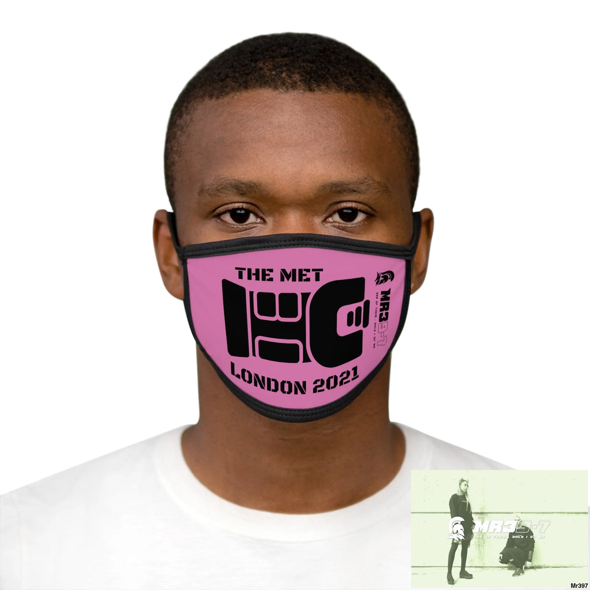 MR39 tasered by the Met 2021 Mixed-Fabric Face Mask One size Accessories