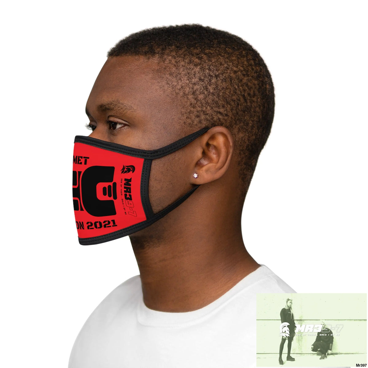 MR39 tasered by the met 2021 Mixed-Fabric Face Mask One size Accessories