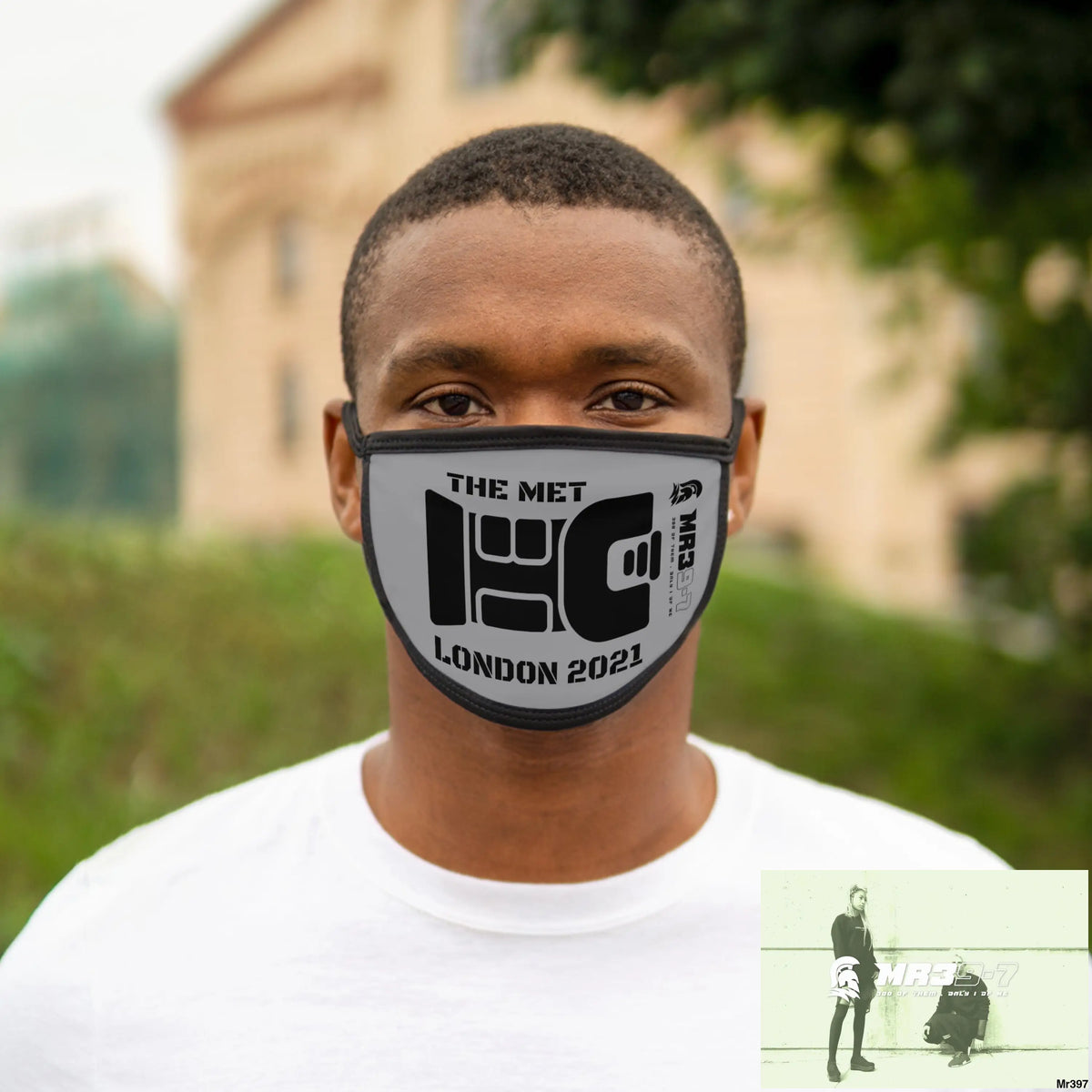 MR39 tasered by the met 2021 Mixed-Fabric Face Mask One size Accessories