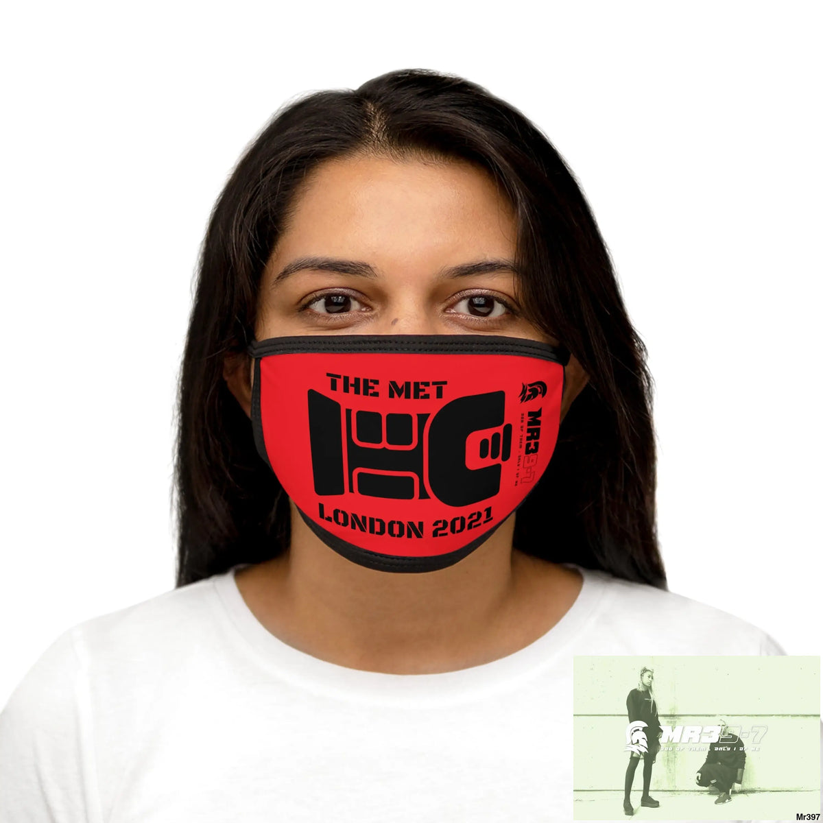 MR39 tasered by the met 2021 Mixed-Fabric Face Mask One size Accessories