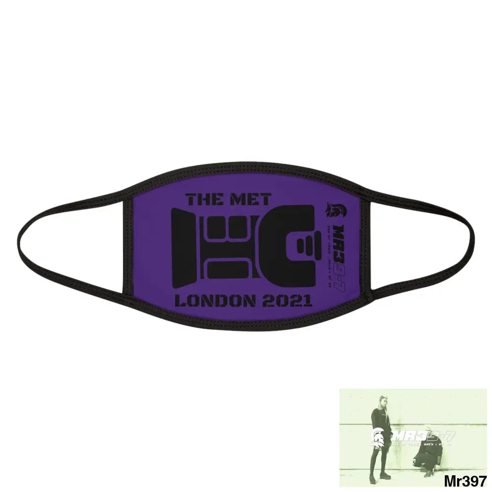 MR39 tasered by the Met 2021 Mixed-Fabric Face Mask One size Accessories