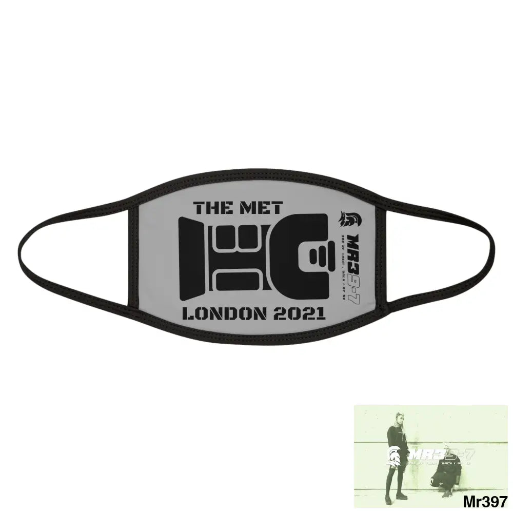 MR39 tasered by the met 2021 Mixed-Fabric Face Mask One size Accessories