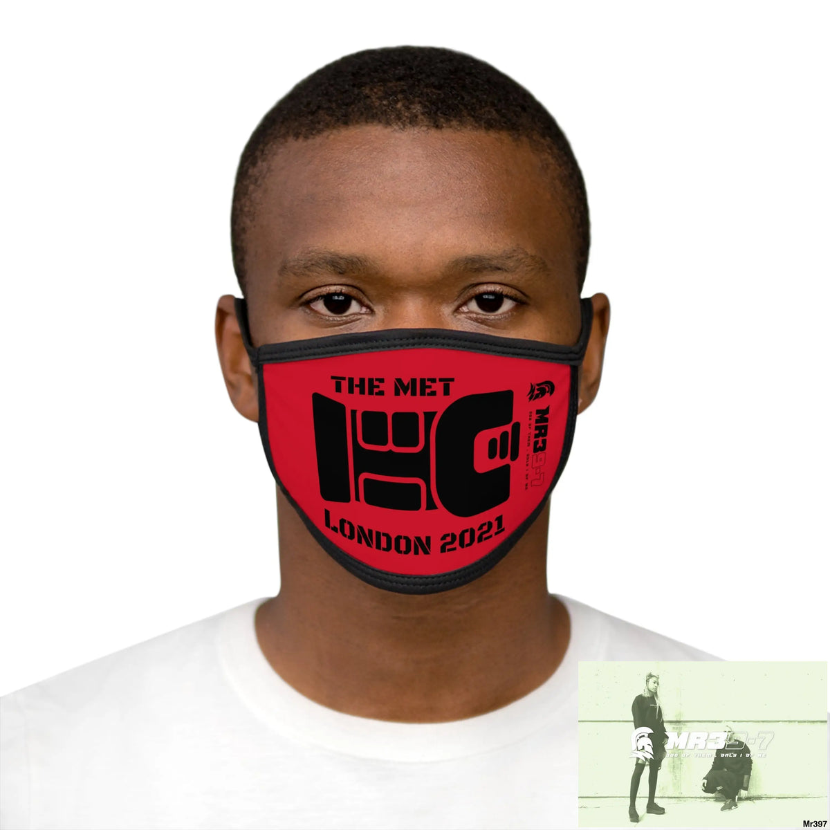 MR39 tasered by the met 2021 Mixed-Fabric Face Mask One size Accessories