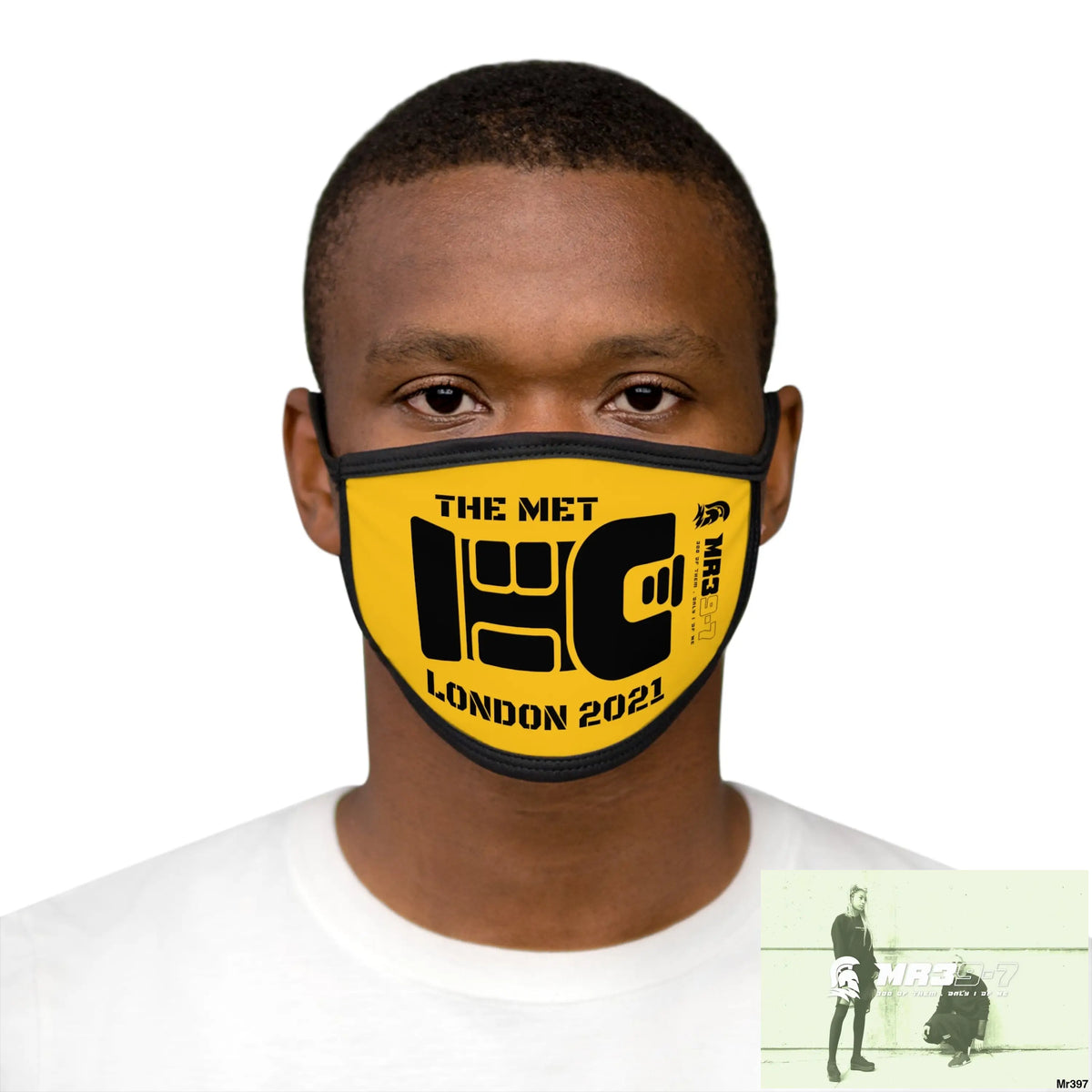 MR39 tasered by the met 2021 Mixed-Fabric Face Mask One size Accessories