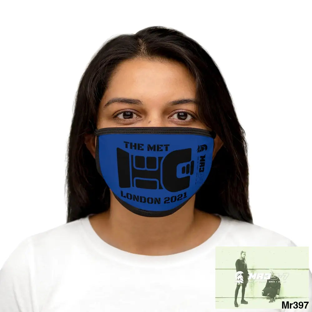 MR39 tasered by the Met 2021 Mixed-Fabric Face Mask One size Accessories