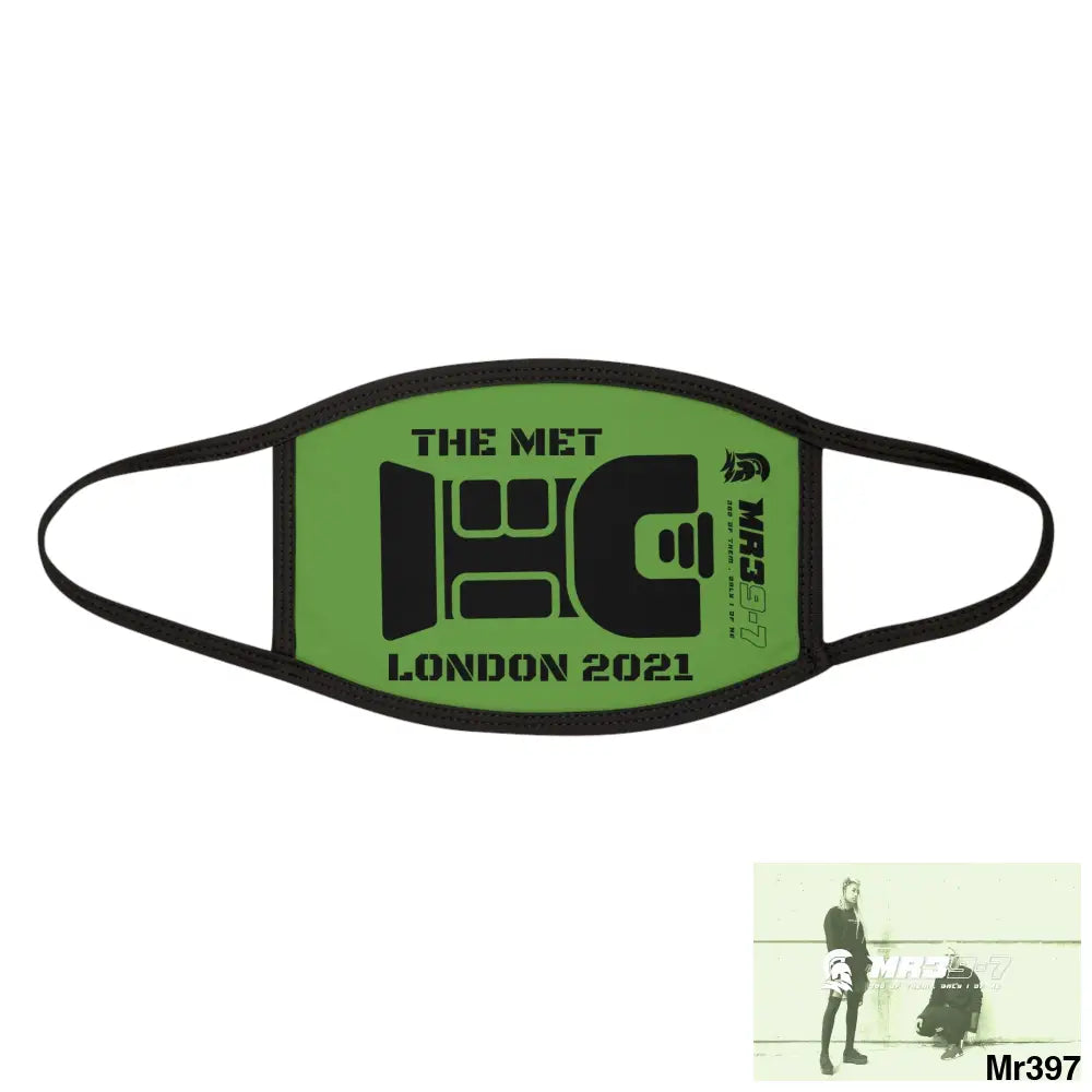 MR39 tasered by the Met 2021 Mixed-Fabric Face Mask One size Accessories
