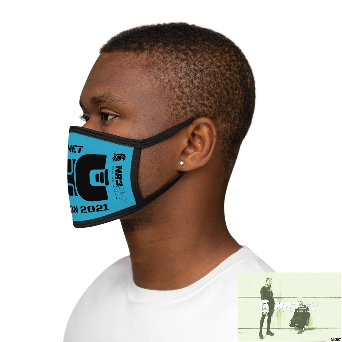 MR39 tasered by the Met 2021 Mixed-Fabric Face Mask One size Accessories