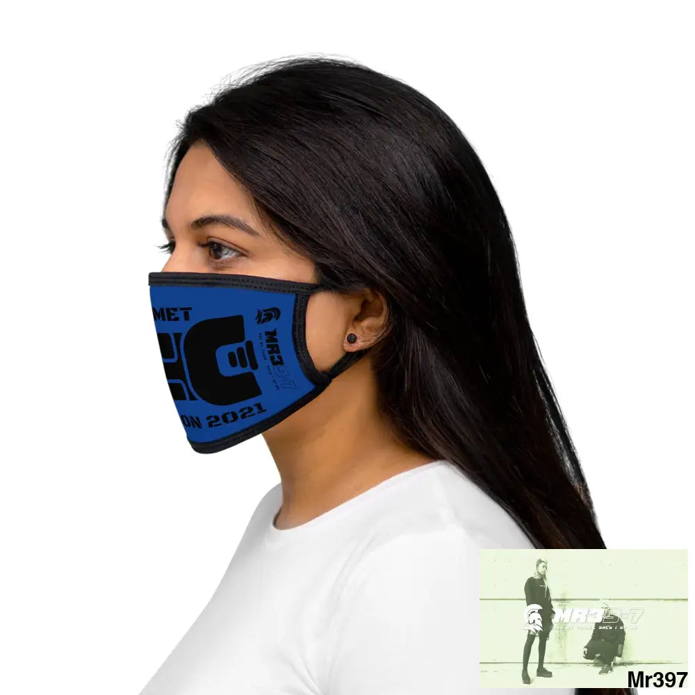 MR39 tasered by the Met 2021 Mixed-Fabric Face Mask One size Accessories