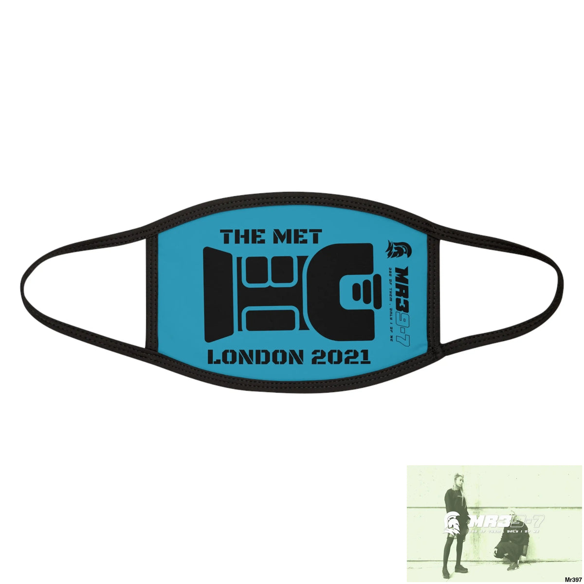 MR39 tasered by the Met 2021 Mixed-Fabric Face Mask One size Accessories