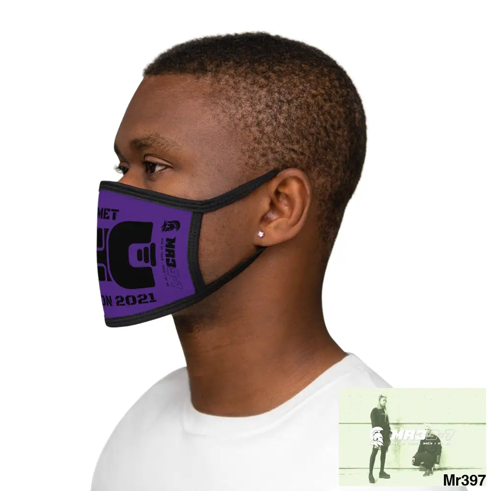 MR39 tasered by the Met 2021 Mixed-Fabric Face Mask One size Accessories