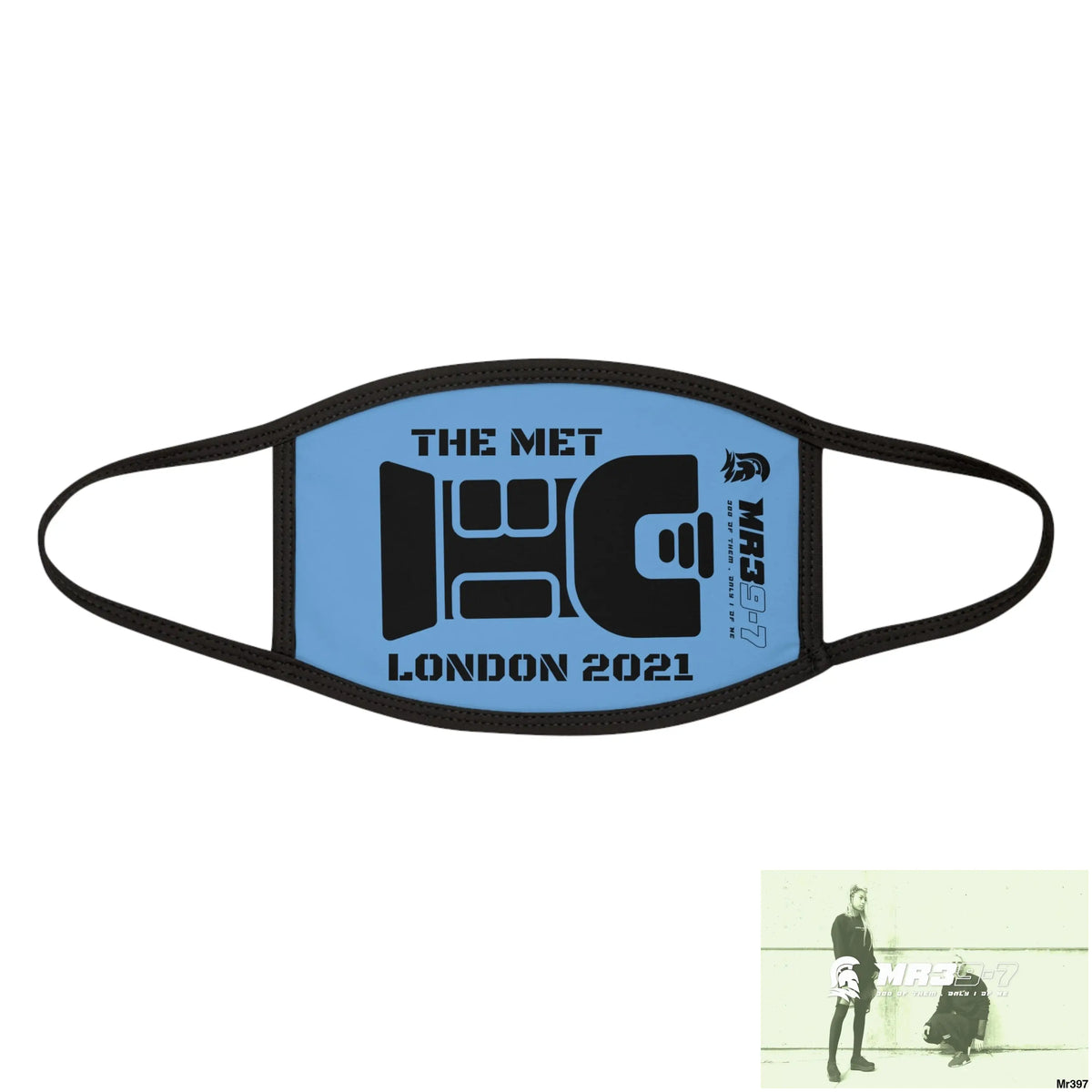 MR39 tasered by the Met 2021 Mixed-Fabric Face Mask One size Accessories