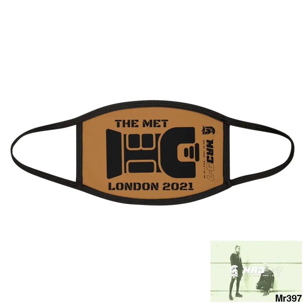MR39 tasered by the Met 2021 Mixed-Fabric Face Mask One size Accessories