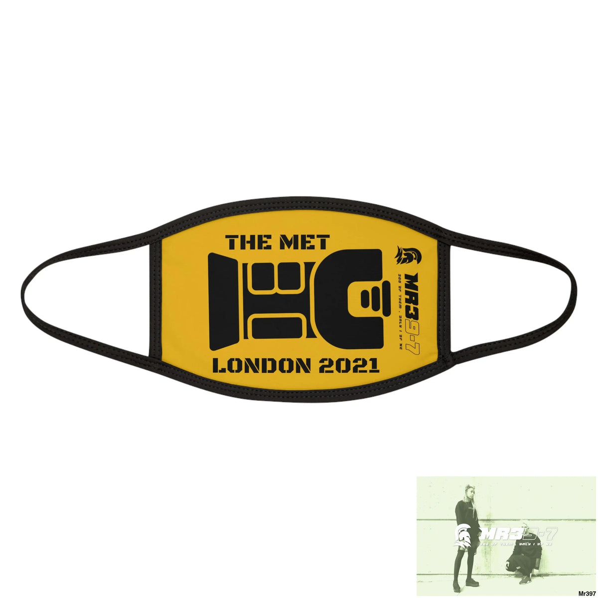 MR39 tasered by the met 2021 Mixed-Fabric Face Mask One size Accessories