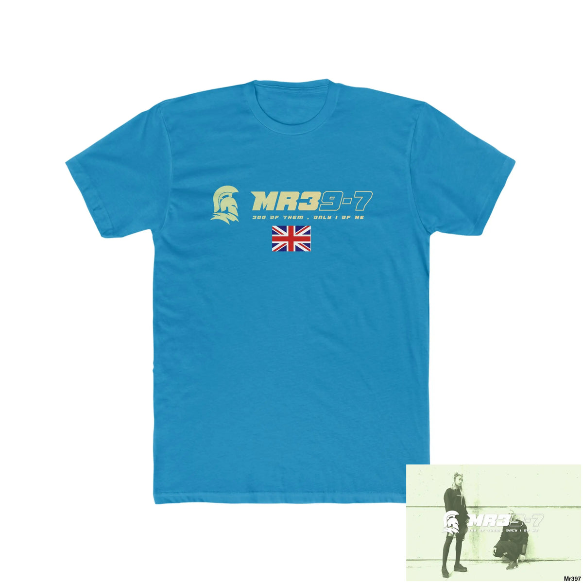 MR39 Telford & Wrekin -My home 2018 - Men’s Cotton Crew Tee Solid Turquoise / S T-Shirt
