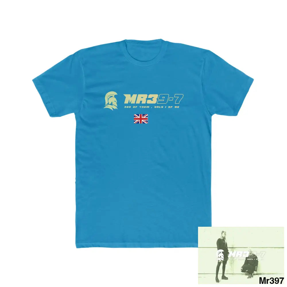 MR39 Thailand 02-16 Men’s Cotton Crew Tee Solid Turquoise / S T-Shirt