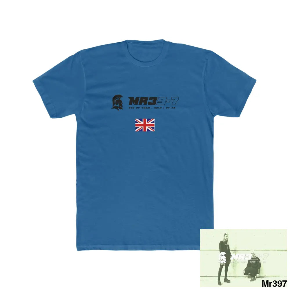 MR39 The Tactical move Powys to Shrewsbury 2016 - Men’s Cotton Crew Tee Solid Cool Blue / S T-Shirt