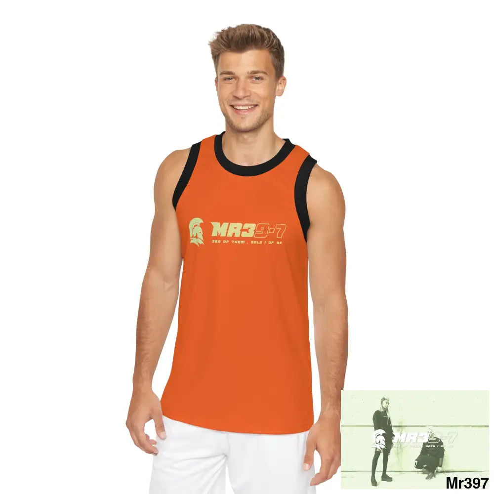 Mr39 Unisex Basketball Jersey (AOP) XS / Black rib All Over Prints