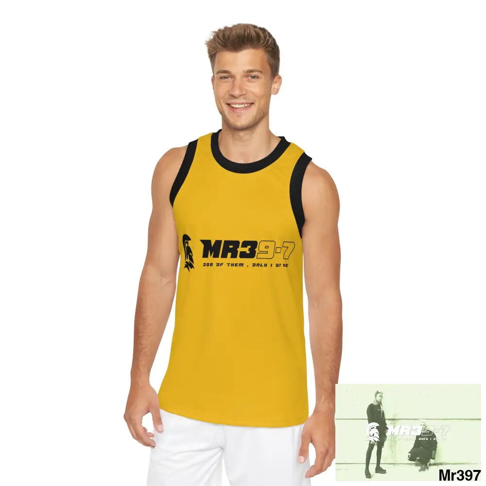 Mr39 Unisex Basketball Jersey (AOP) XS / Black rib All Over Prints