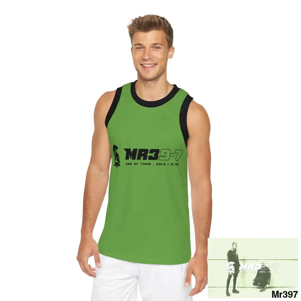 Mr39 Unisex Basketball Jersey (AOP) XS / Black rib All Over Prints