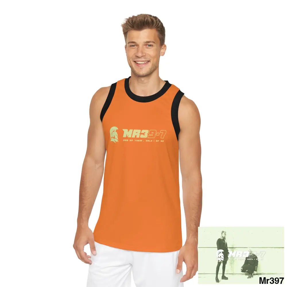 Mr39 Unisex Basketball Jersey (AOP) XS / Black rib All Over Prints