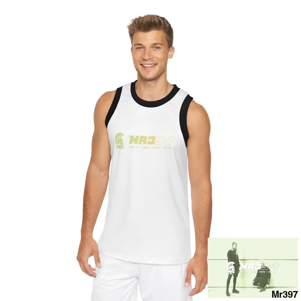 Mr39 Unisex Basketball Jersey (AOP) XS / Black rib All Over Prints