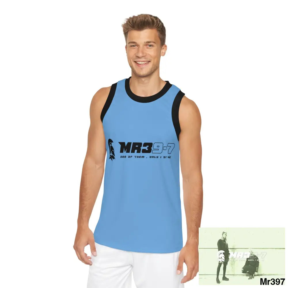 Mr39 Unisex Basketball Jersey (AOP) XS / Black rib All Over Prints