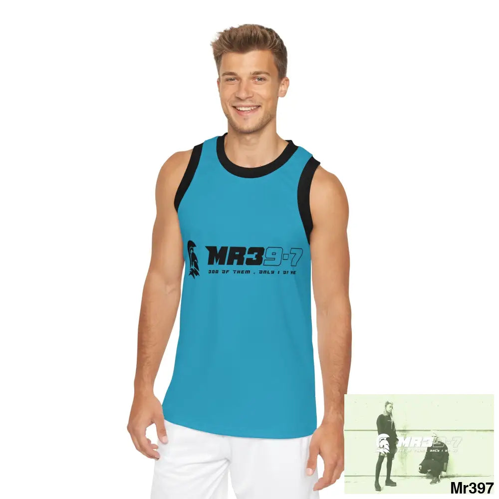 Mr39 Unisex Basketball Jersey (AOP) XS / Black rib All Over Prints