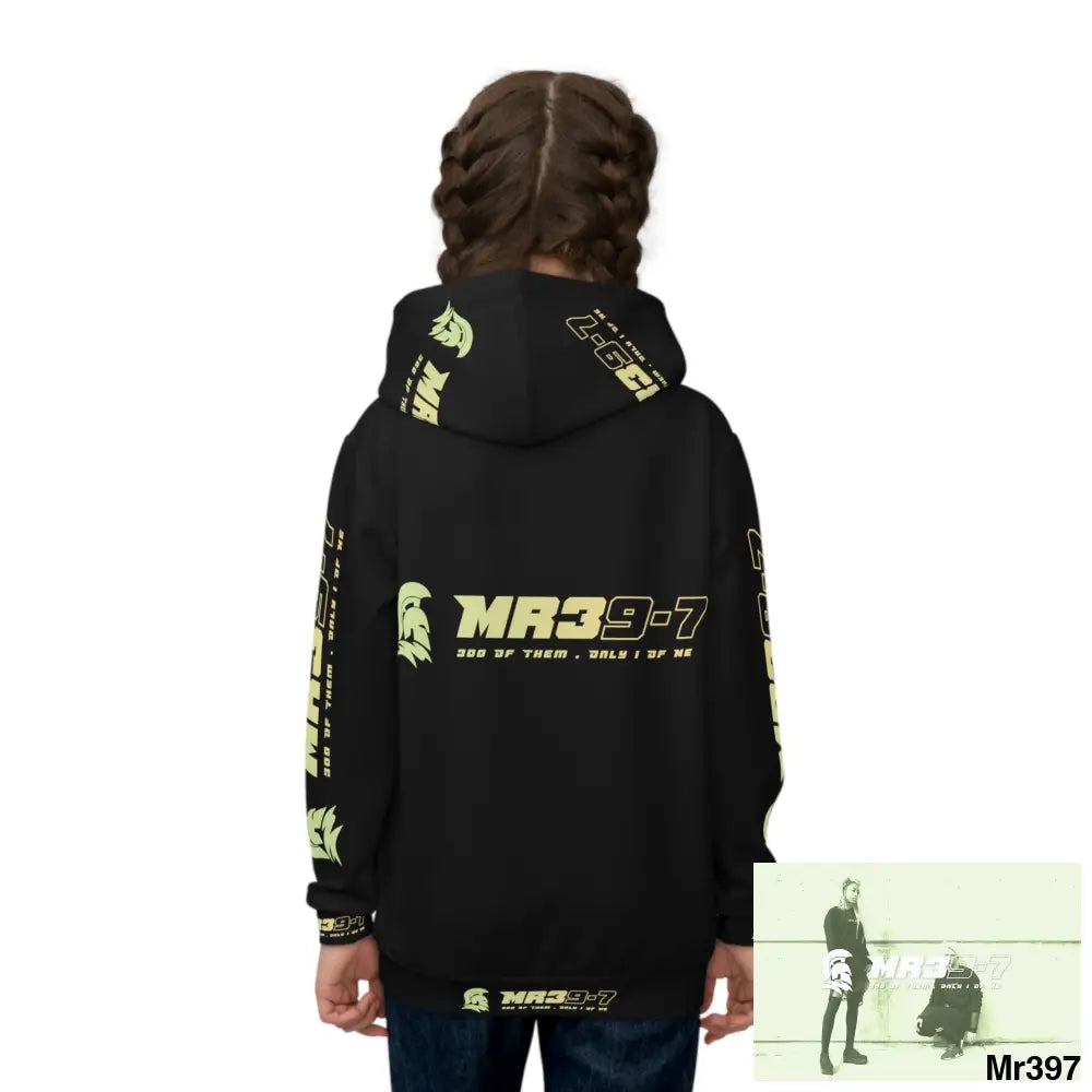 MR39 with Tactical inside hood A1 Who dares Wins Mentality -. Children’s Hoodie (AOP) All Over Prints