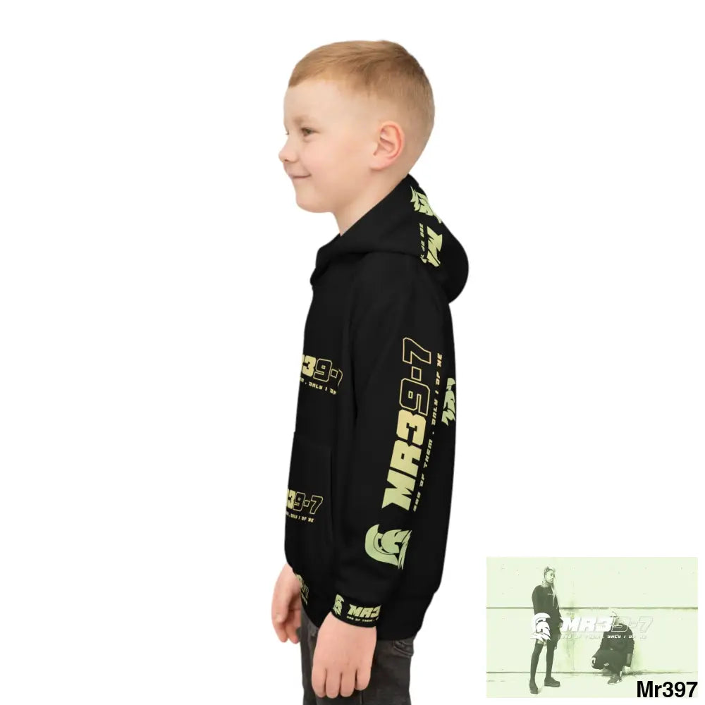 MR39 with Tactical inside hood A1 Who dares Wins Mentality -. Children’s Hoodie (AOP) All Over Prints