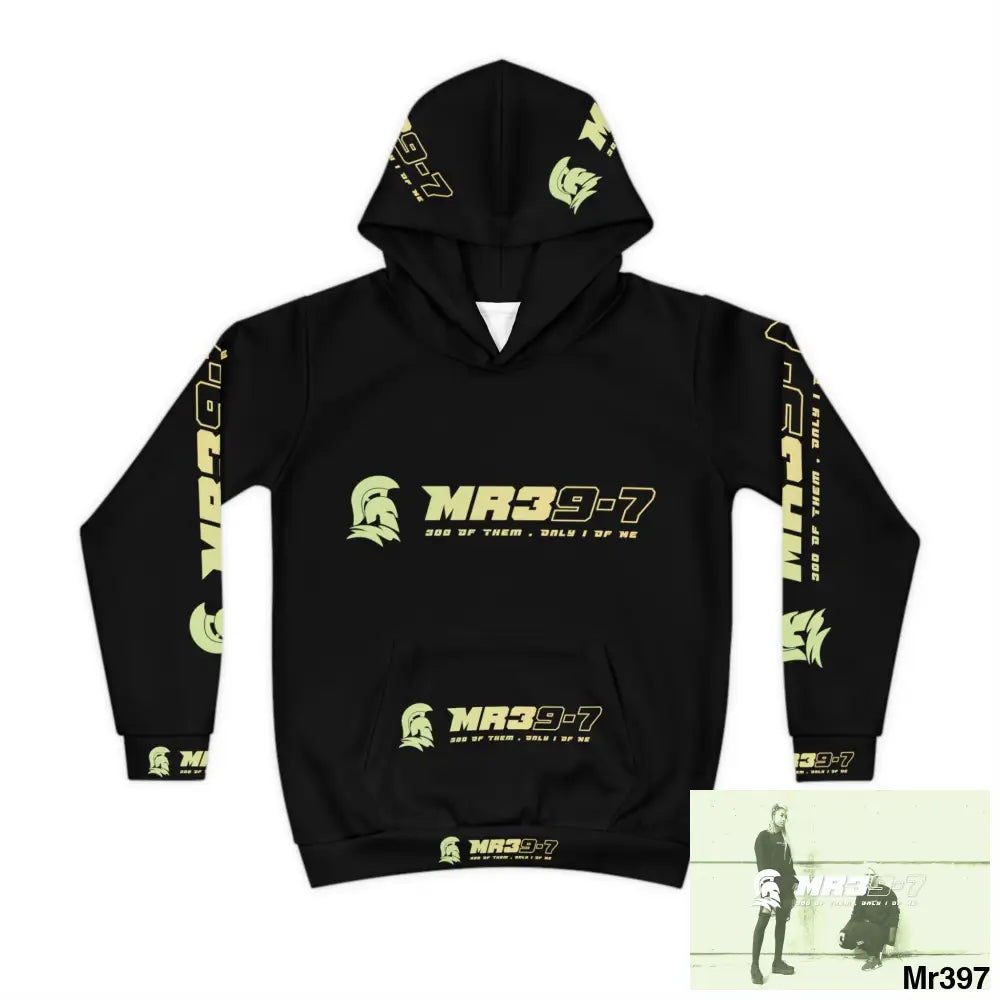 MR39 with Tactical inside hood A1 Who dares Wins Mentality -. Children’s Hoodie (AOP) All Over Prints