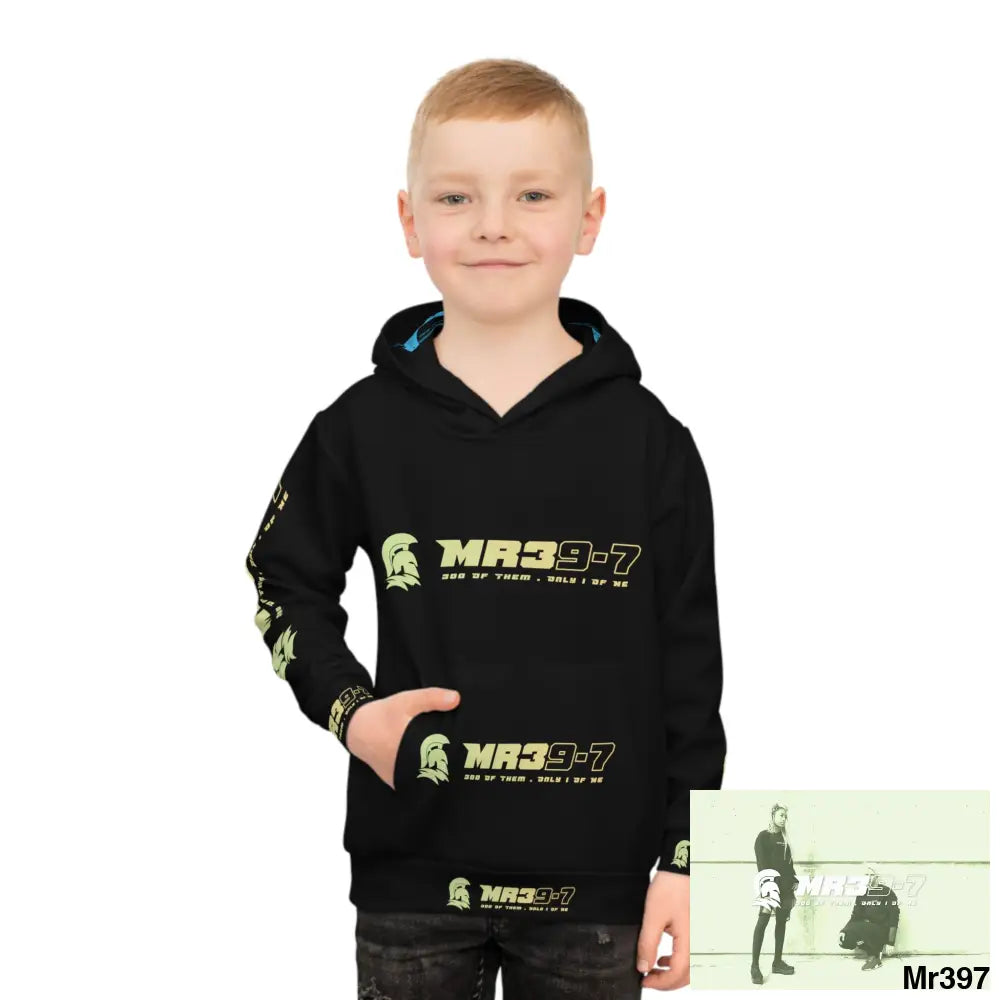 MR39 with Tactical inside hood A1 Who dares Wins Mentality -. Children’s Hoodie (AOP) All Over Prints