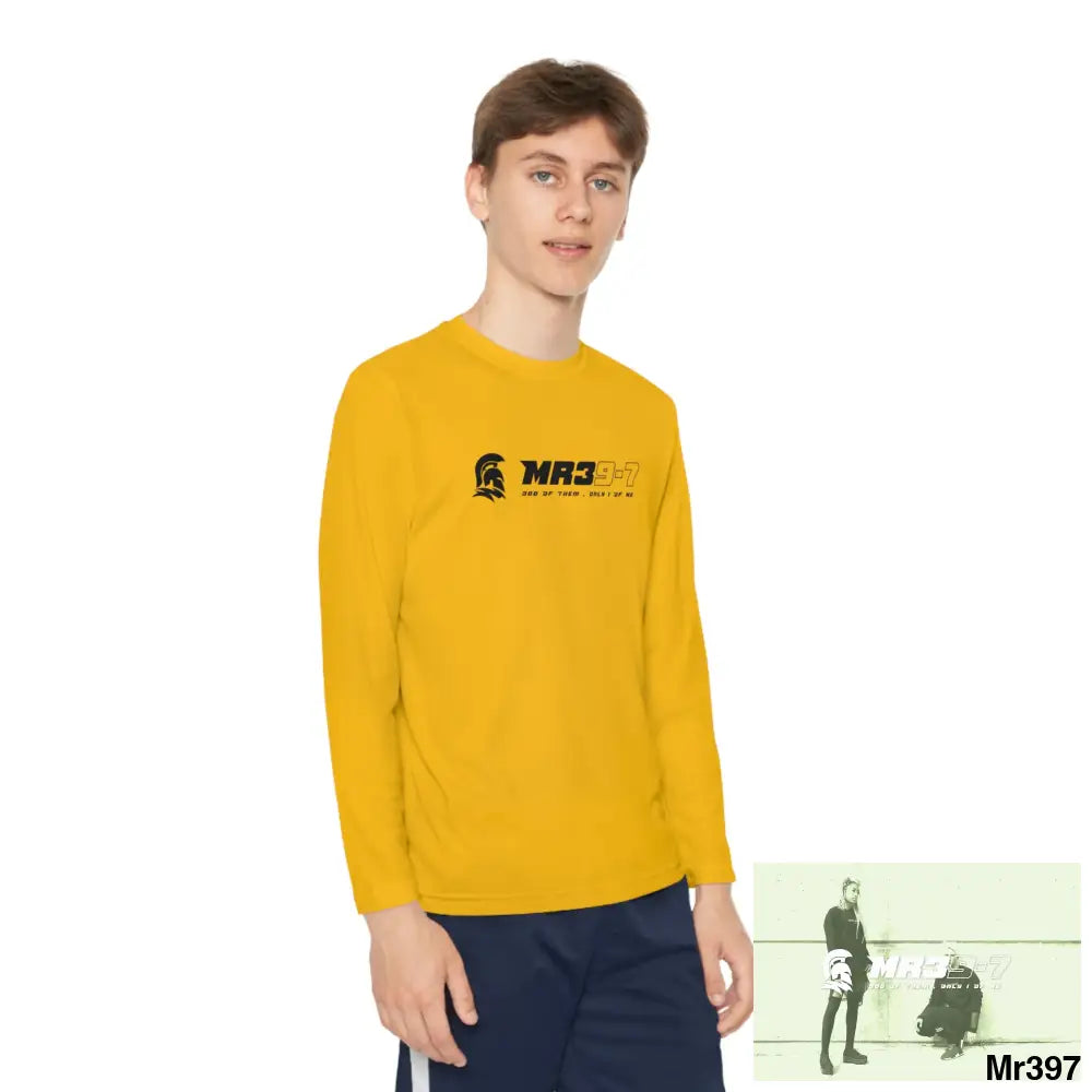 MR39 Youth Long Sleeve Competitor Tee Gold / M Kids clothes