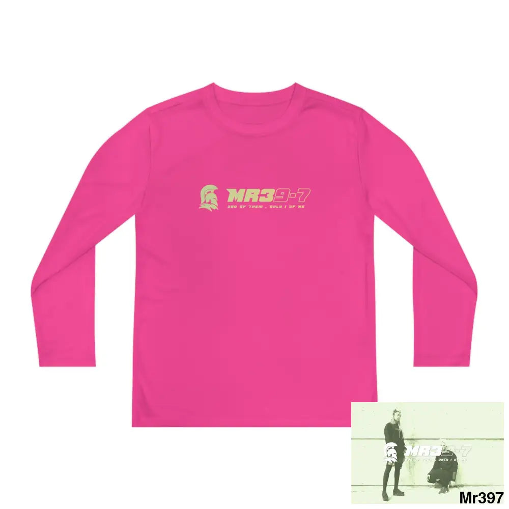 MR39 Youth Long Sleeve Competitor Tee Neon Pink / S Kids clothes
