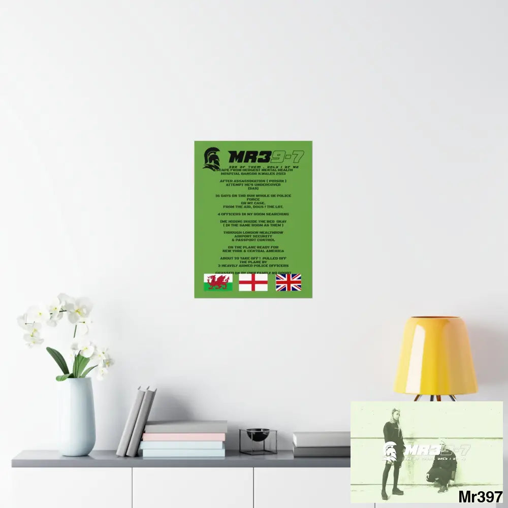 MR39’s Escape from Hergest MH Hospital 2013 Matte Vertical Posters Poster