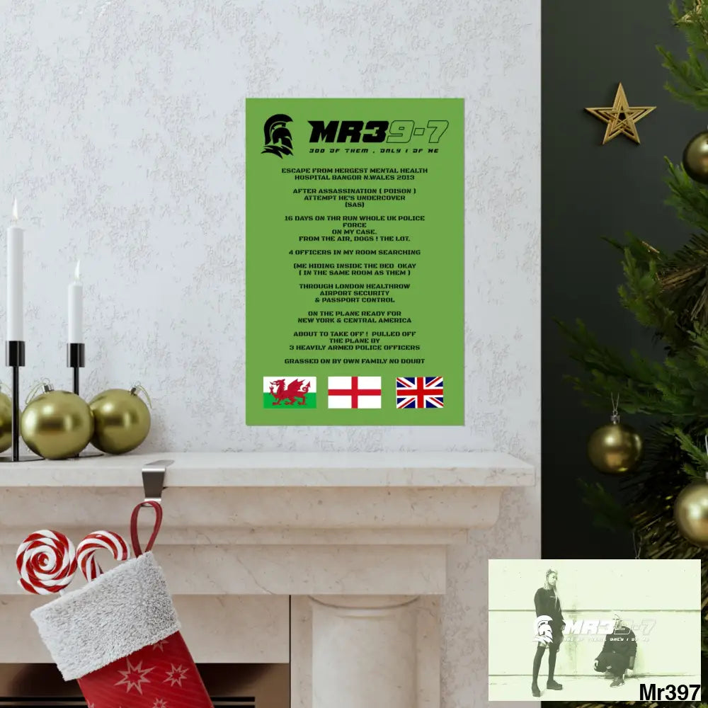 MR39’s Escape from Hergest MH Hospital 2013 Matte Vertical Posters Poster