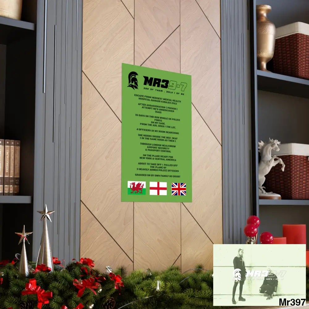 MR39’s Escape from Hergest MH Hospital 2013 Matte Vertical Posters Poster